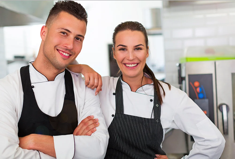 Domestic couple handling driving, cooking and maid duties