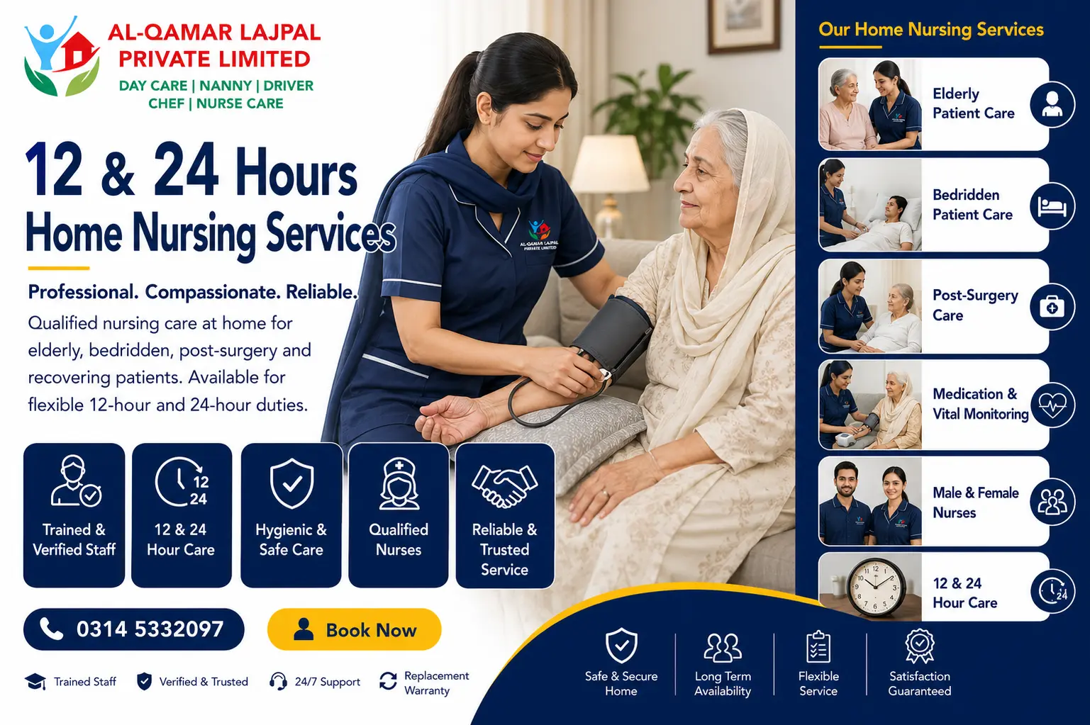 12 & 24 Hours Home Nursing Services