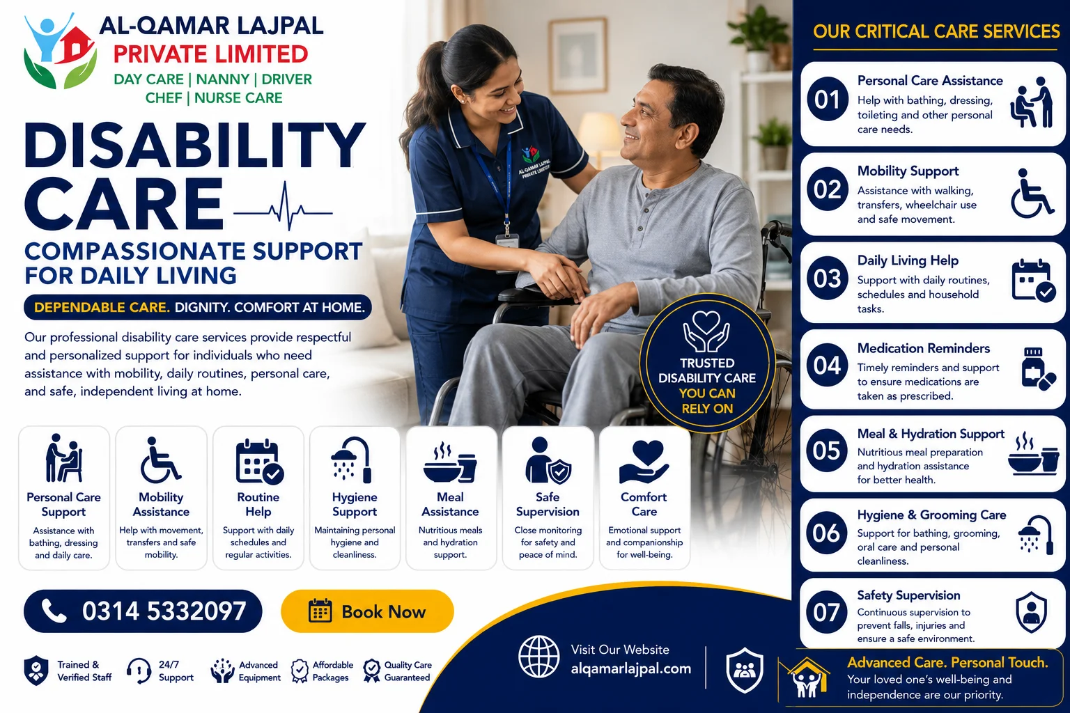 Home Care for Wheelchair Patients Islamabad