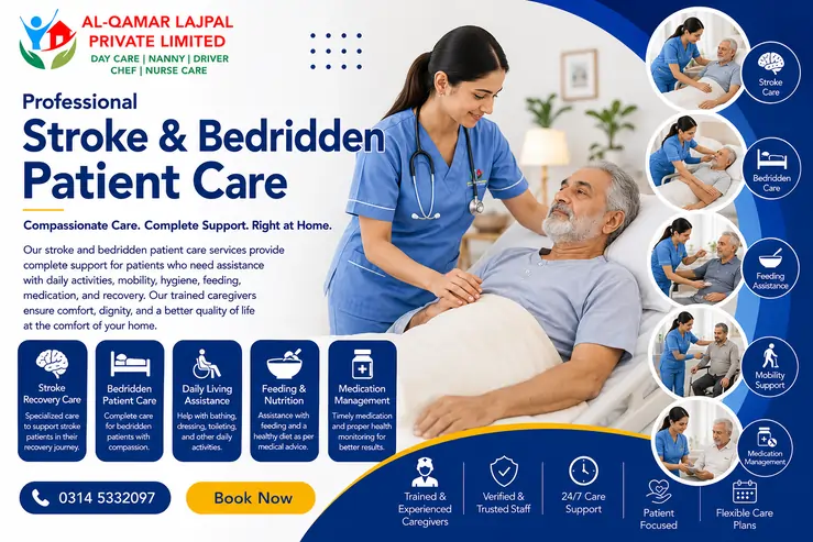 Professional stroke and bedridden patient care services in Islamabad and Rawalpindi
