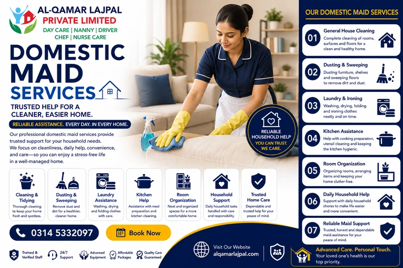 Domestic Maid Services Islamabad